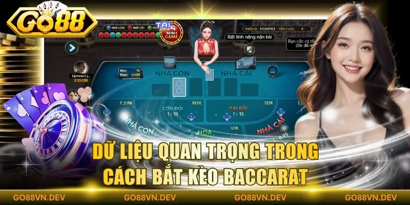 Dữ liệu quan trọng trong cách bắt kèo baccarat